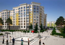 Жилой комплекс "Солнечный бульвар", 2-й микрорайон, 18 к4 стр., многоэтажный жилой дом.