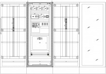 Шкаф пожарной автоматики для системы газового пожаротушения участка испытаний