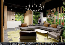 Проект интерьеров офиса по адресу:  г. Санкт-Петербург, ул. Херсонская, 12-14, 5 этаж