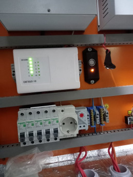 Монтаж АПС в помещение под дизель генераторы. ЗИФ "Аксу"