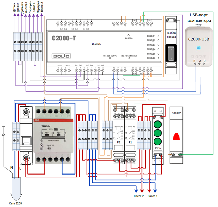 Схема электромонтажная