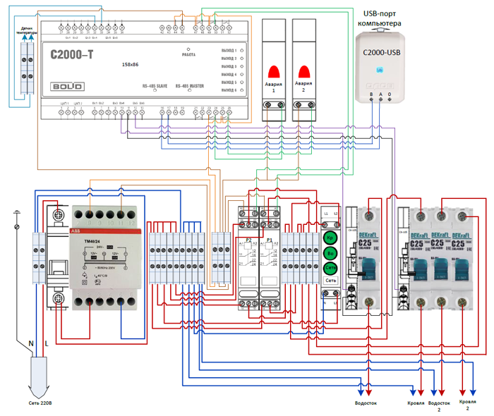 Схема электромонтажная